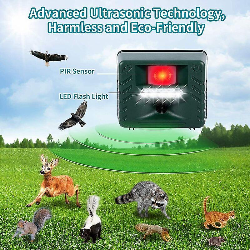 Ultrasonic Bird Repeller for Woodpeckers Outdoor Pest…