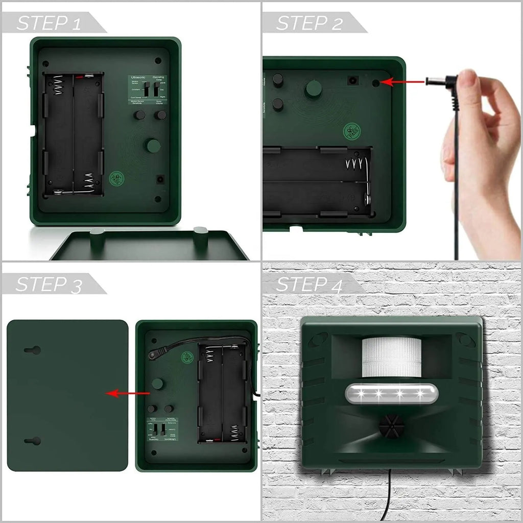 Ultrasonic Bird Repeller for Woodpeckers Outdoor Pest…