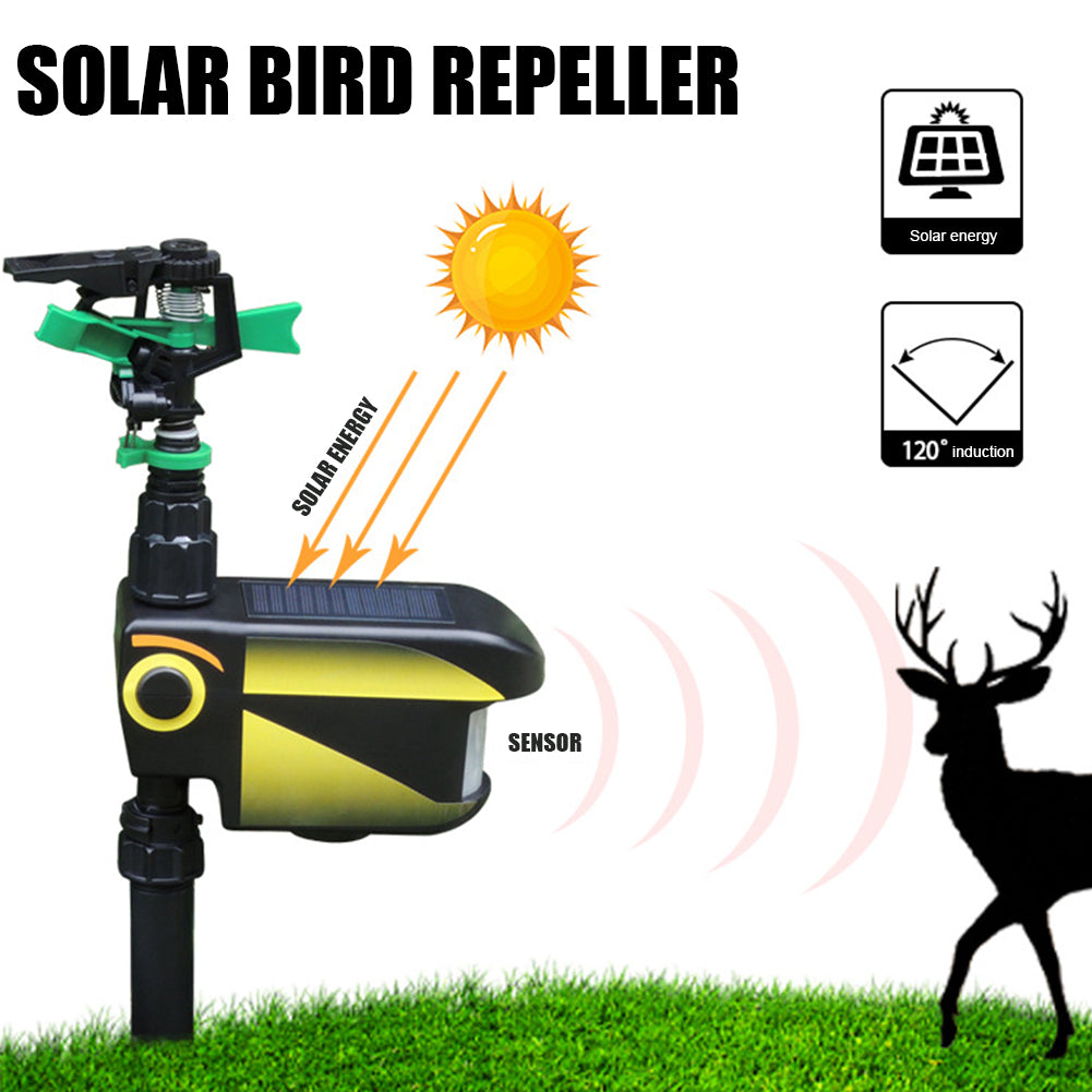 Motion Activated Sprinkler for Deer Solar Powered - Get…