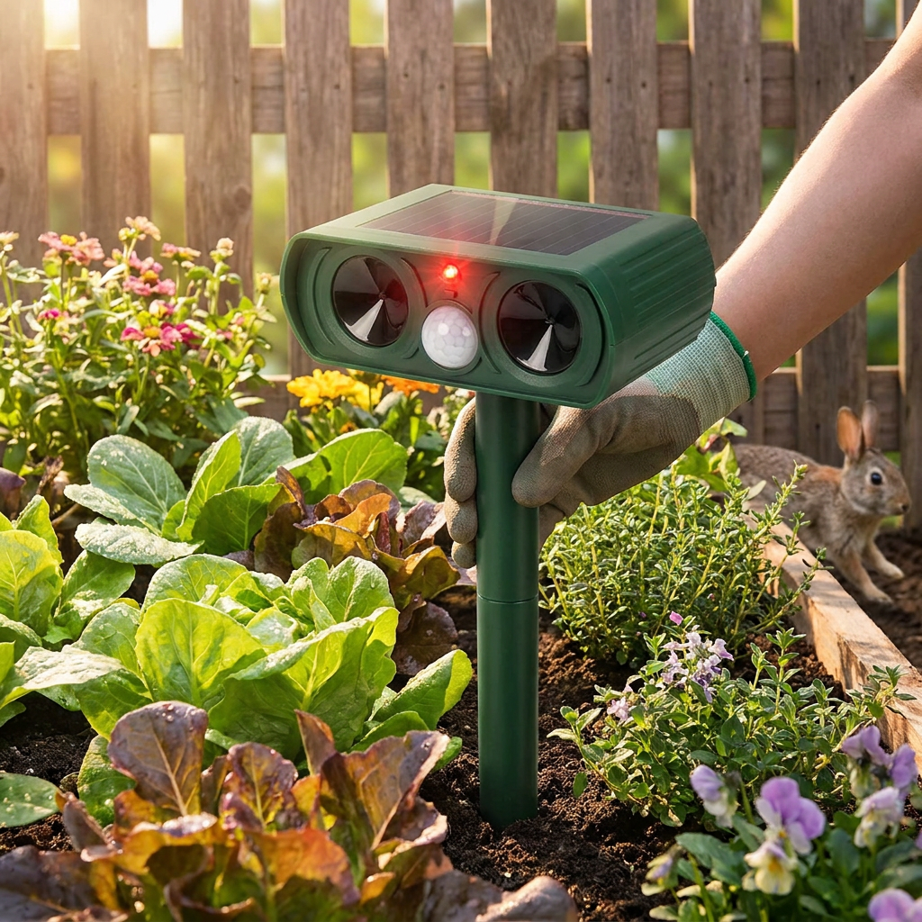 Solar Ultrasonic Animal Repellent lifestyle
