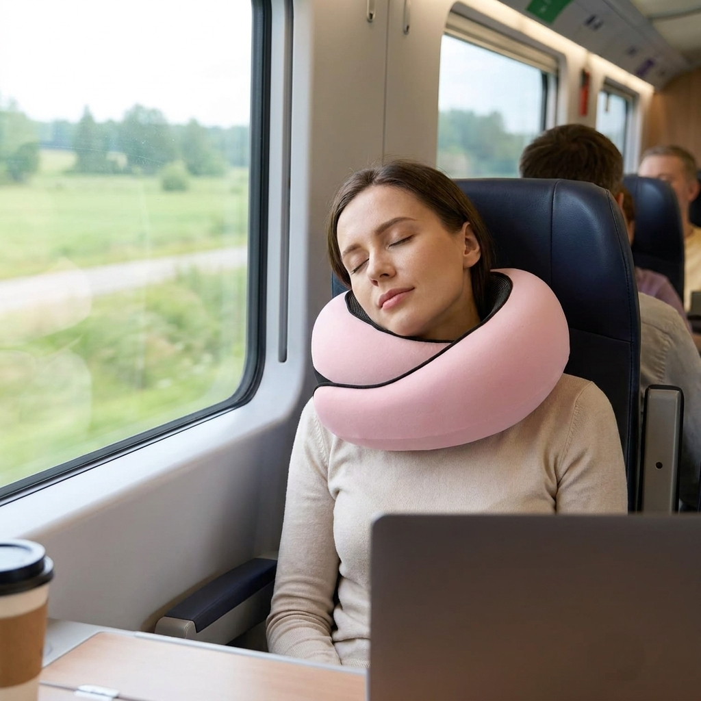 Travel Neck Pillow lifestyle