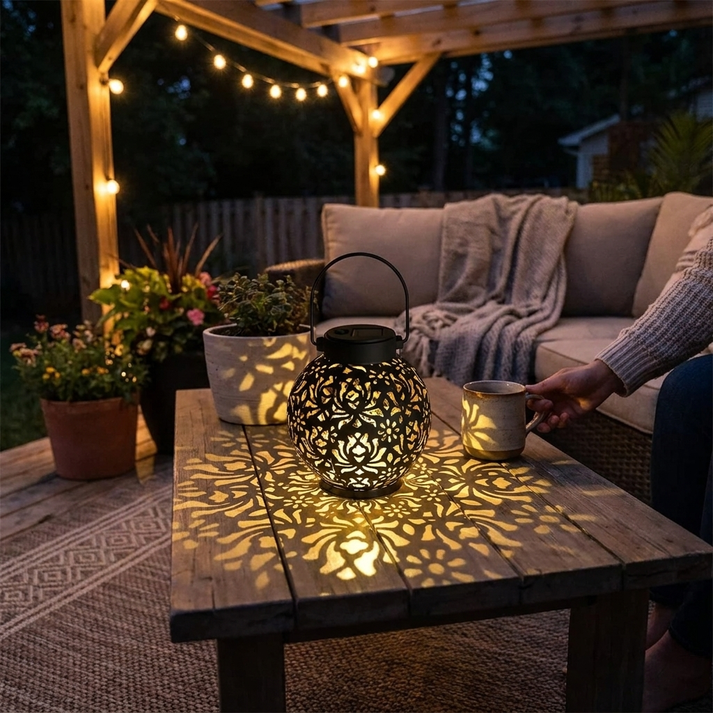 LED Solar Pendant Light lifestyle