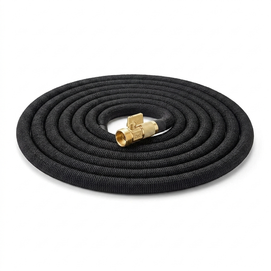 Expandable Garden Hose 50ft white background
