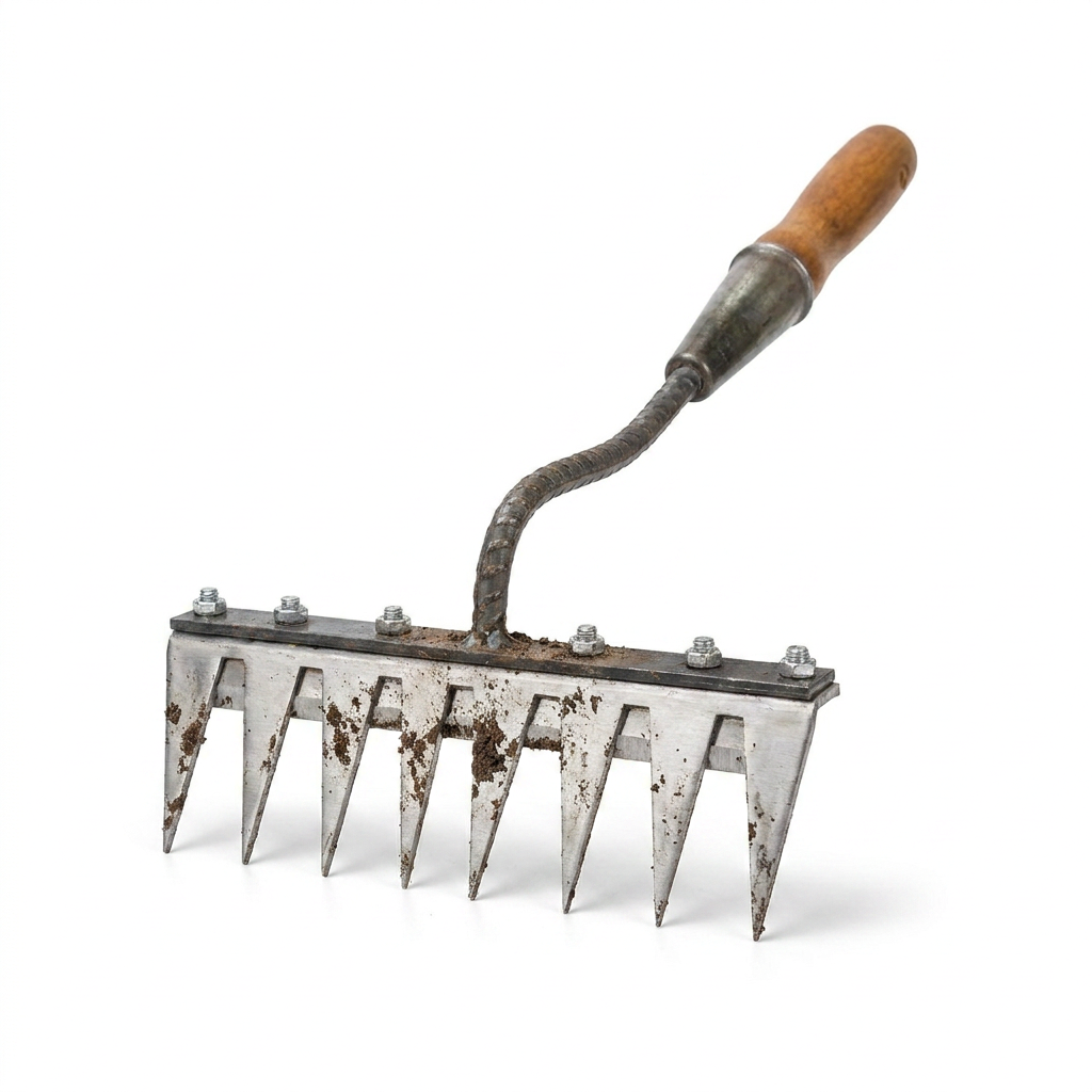 Garden Rake white background