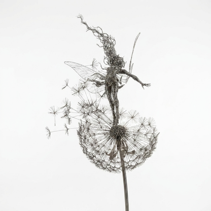 Fairy Garden Sculpture Stake white background