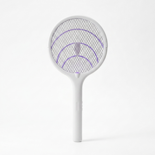 5-in-1 electric bug zapper racket with a handle grip