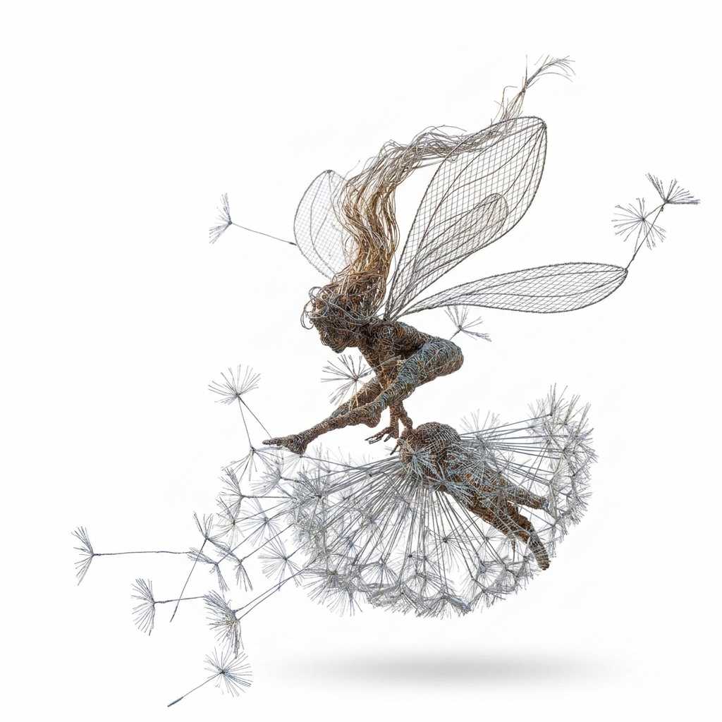Fairy Garden Statue white background