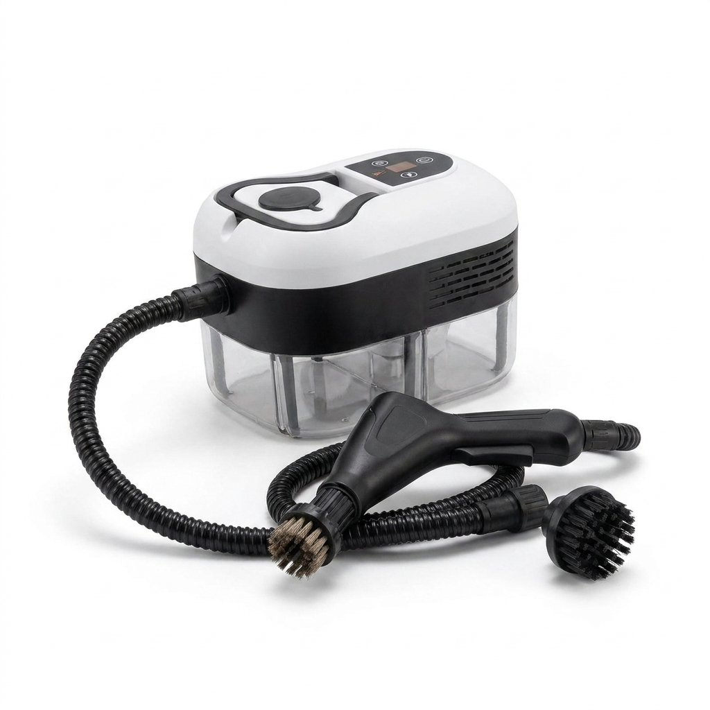 Handheld Steam Cleaner white background