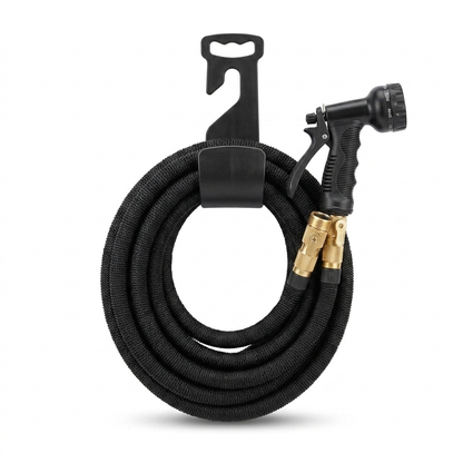 Expandable Garden Hose 100ft white background
