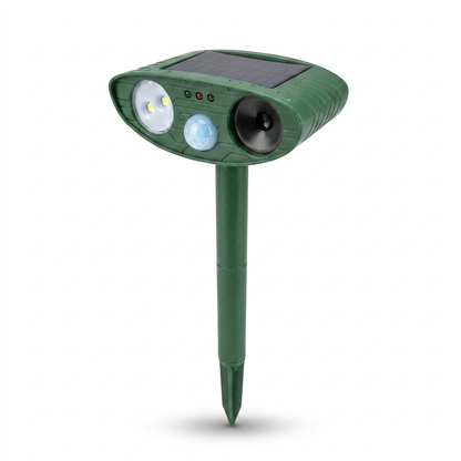 Solar Ultrasonic Animal Repellent white background
