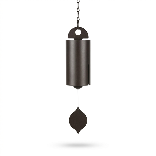 Deep tone garden serenity bell in cast metal