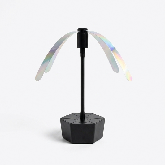 Portable outdoor fly repellent fan with soft blades