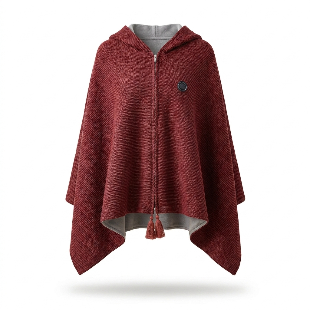 Portable Heated Shawl white background