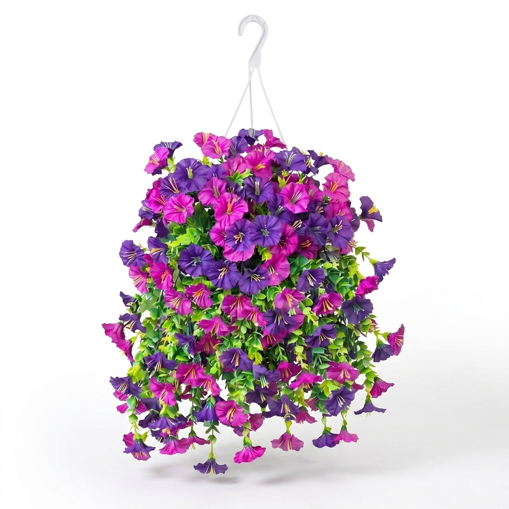 Artificial Morning Glory white background