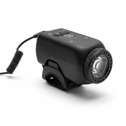 Rechargeable LED bike light with an integrated horn