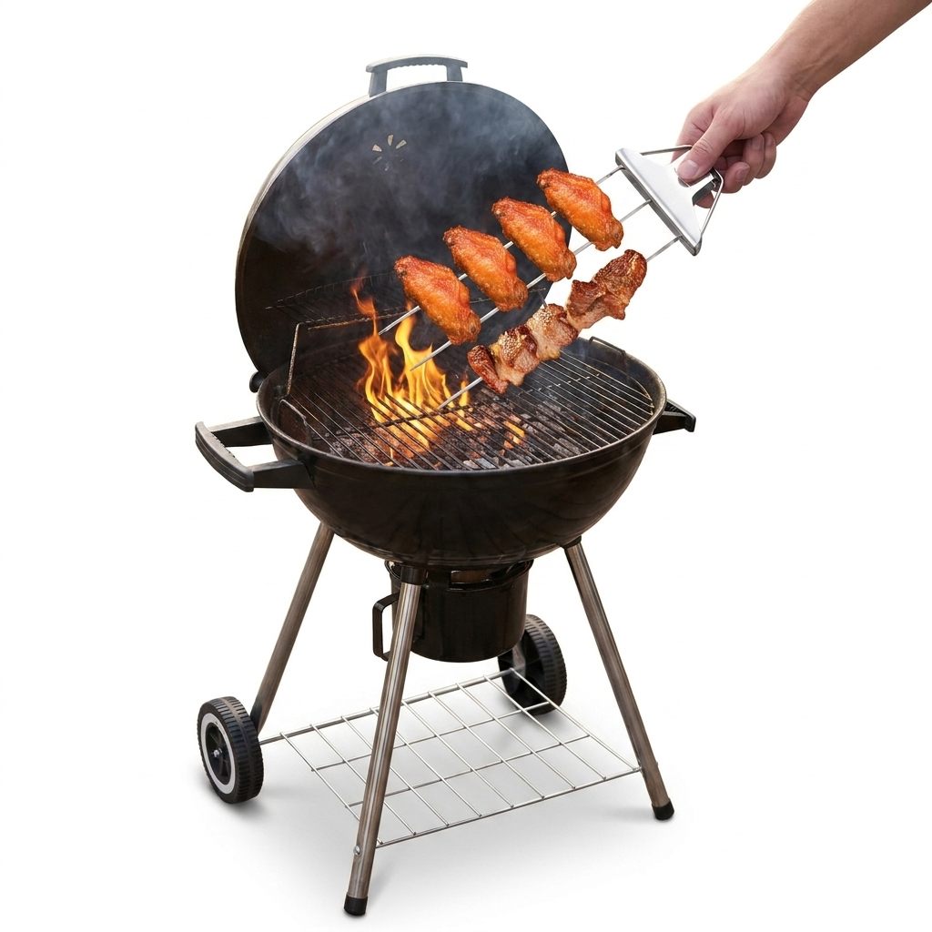 Grill Skewer Set white background