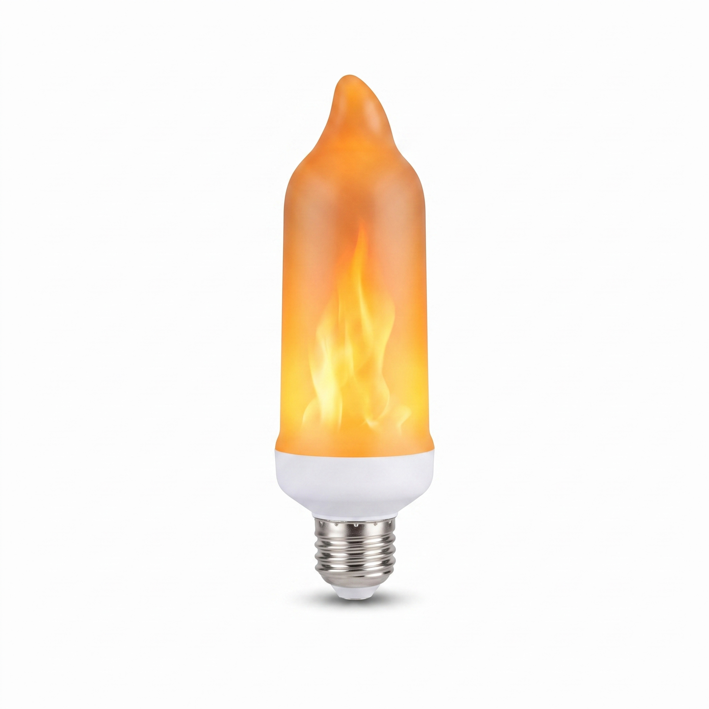 LED Flame Light Bulb white background