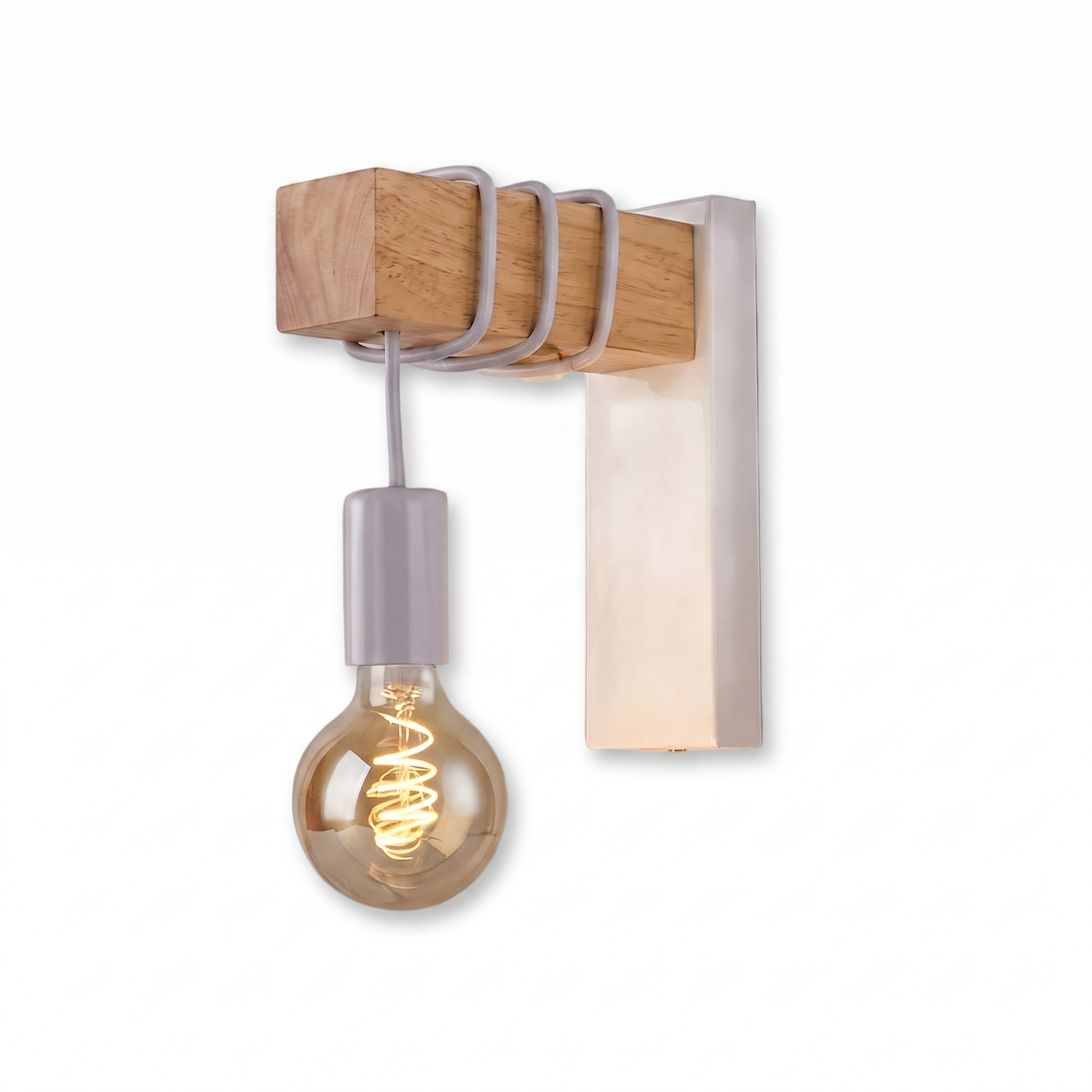 Modern Industrial Wall Sconce white background
