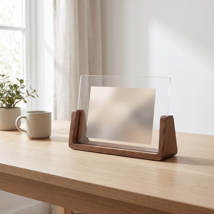 U-Shaped Acrylic & Wood Photo Frame lifestyle