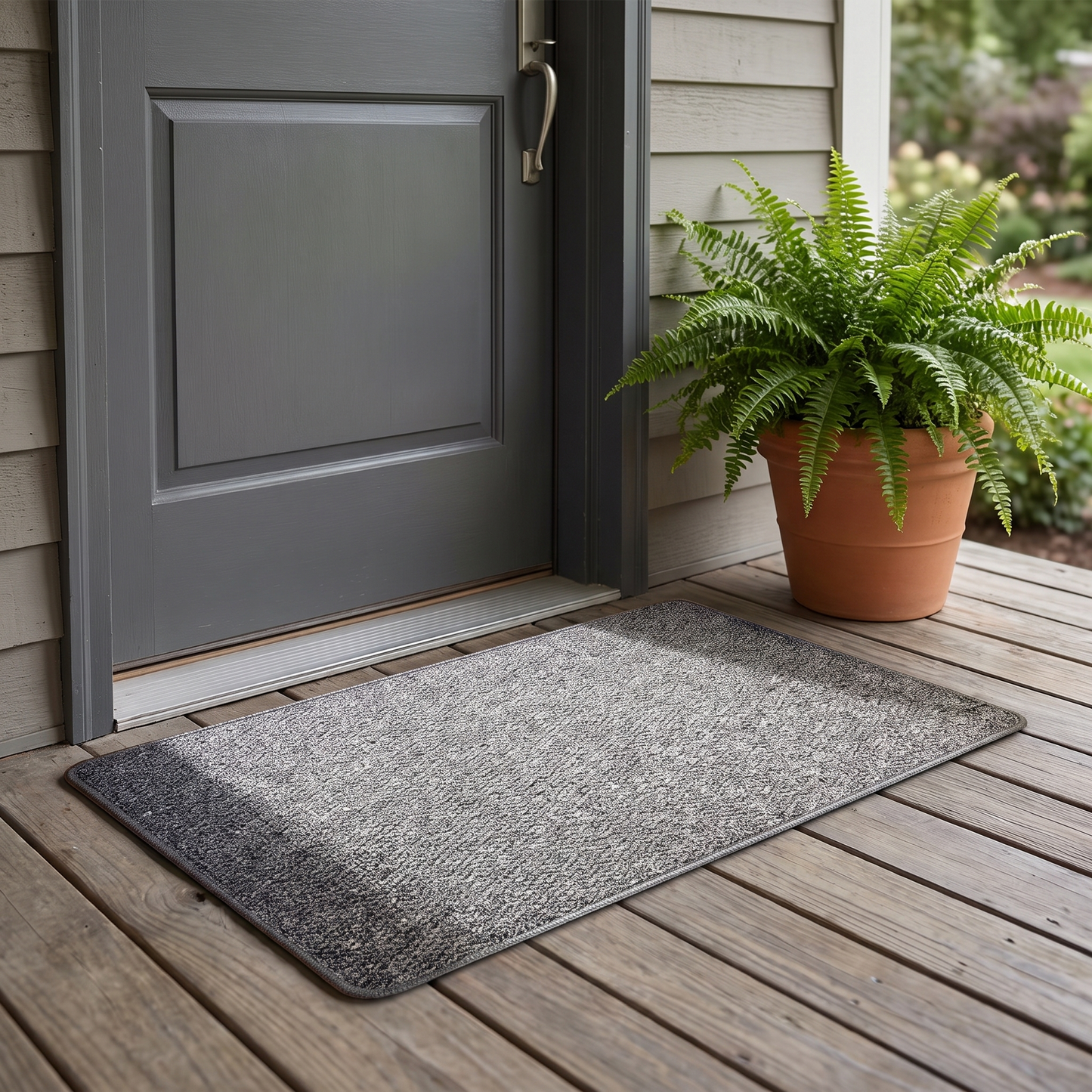 Faux Jute Outdoor Doormat lifestyle