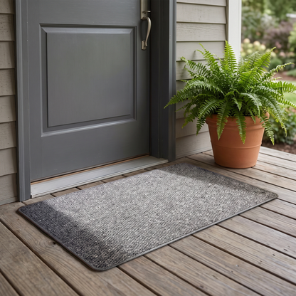Faux Jute Outdoor Doormat lifestyle