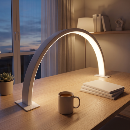 Crescent Moon LED Desk Lamp lifestyle