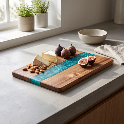 Resin River Cutting Board lifestyle