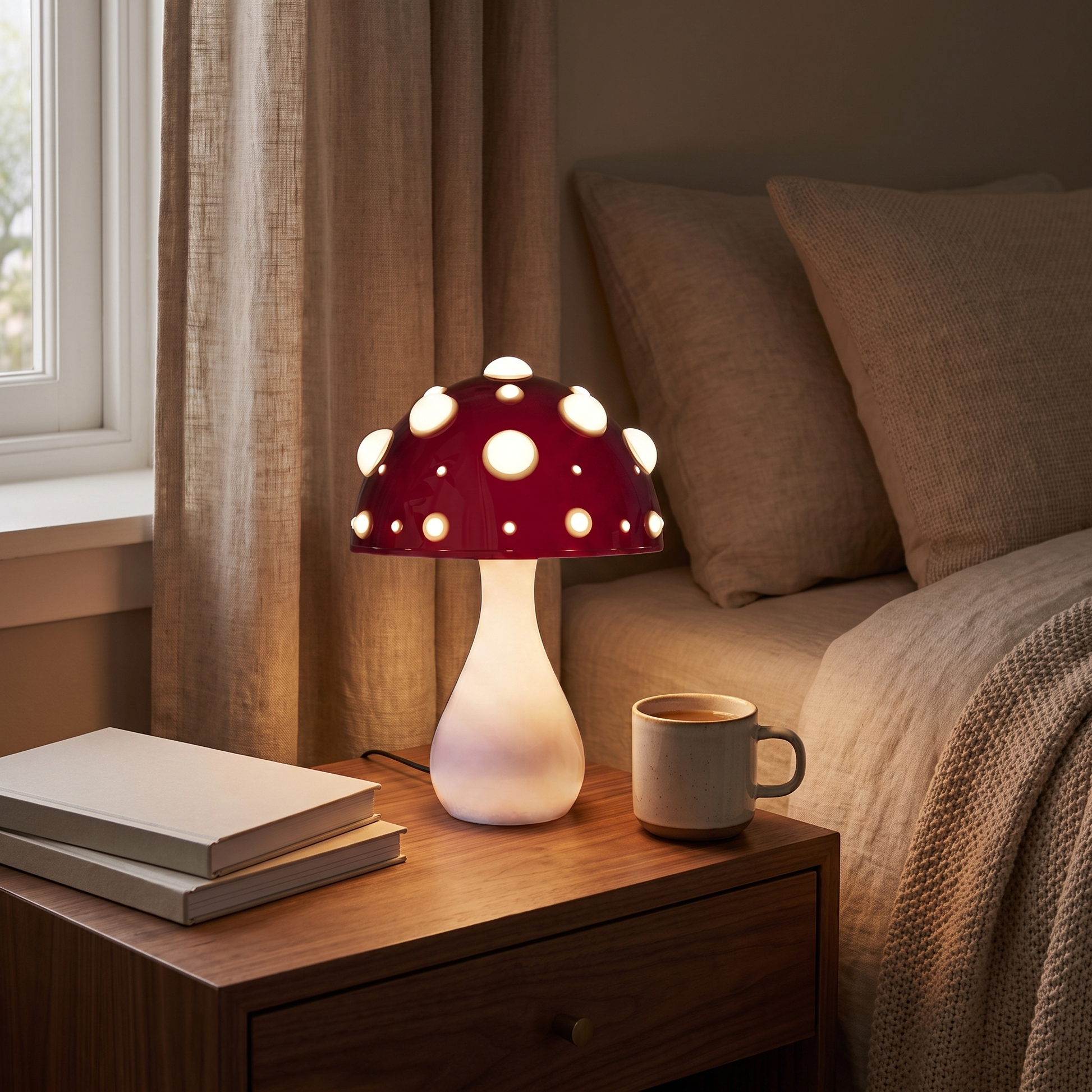 LED Mushroom Table Lamp lifestyle 1