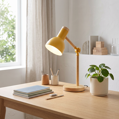 Nordic Wooden LED Desk Lamp lifestyle 1