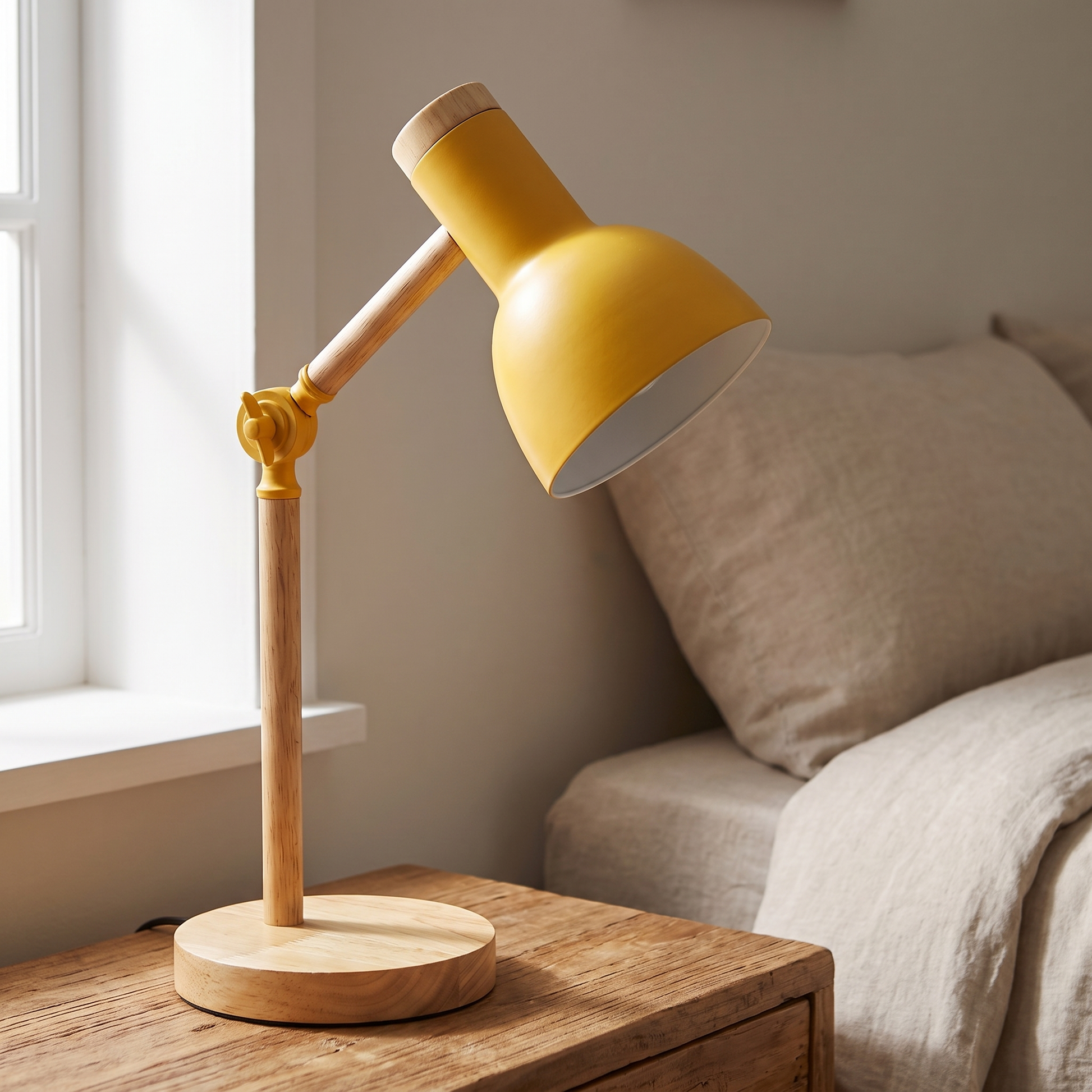 Nordic Wooden LED Desk Lamp lifestyle 2