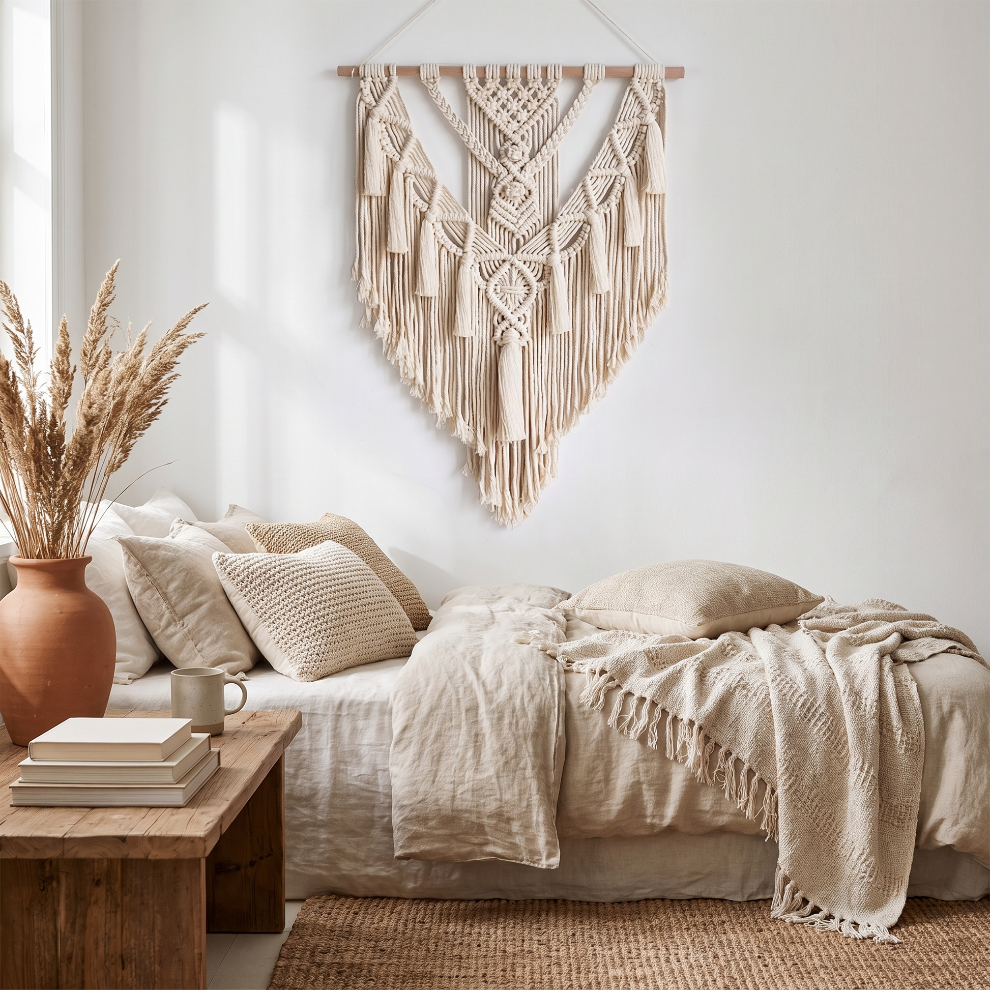 Bohemian Macrame Wall Hanging lifestyle 1