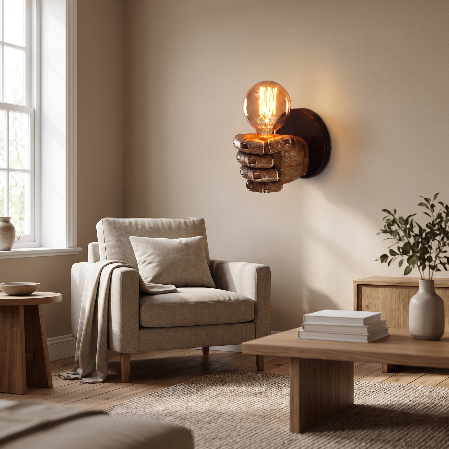 Industrial Hand Wall Lamp lifestyle 3