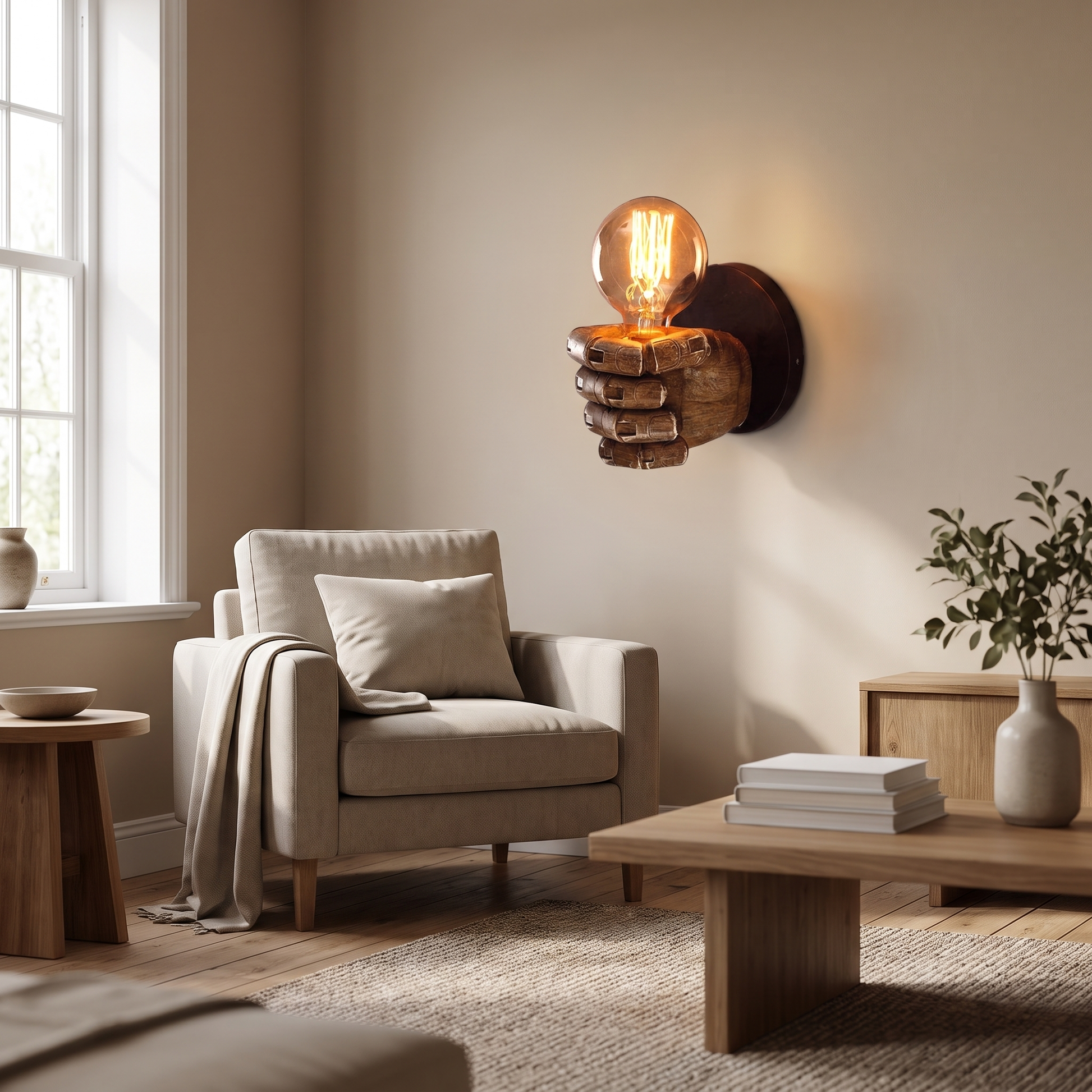 Industrial Hand Wall Lamp lifestyle 3