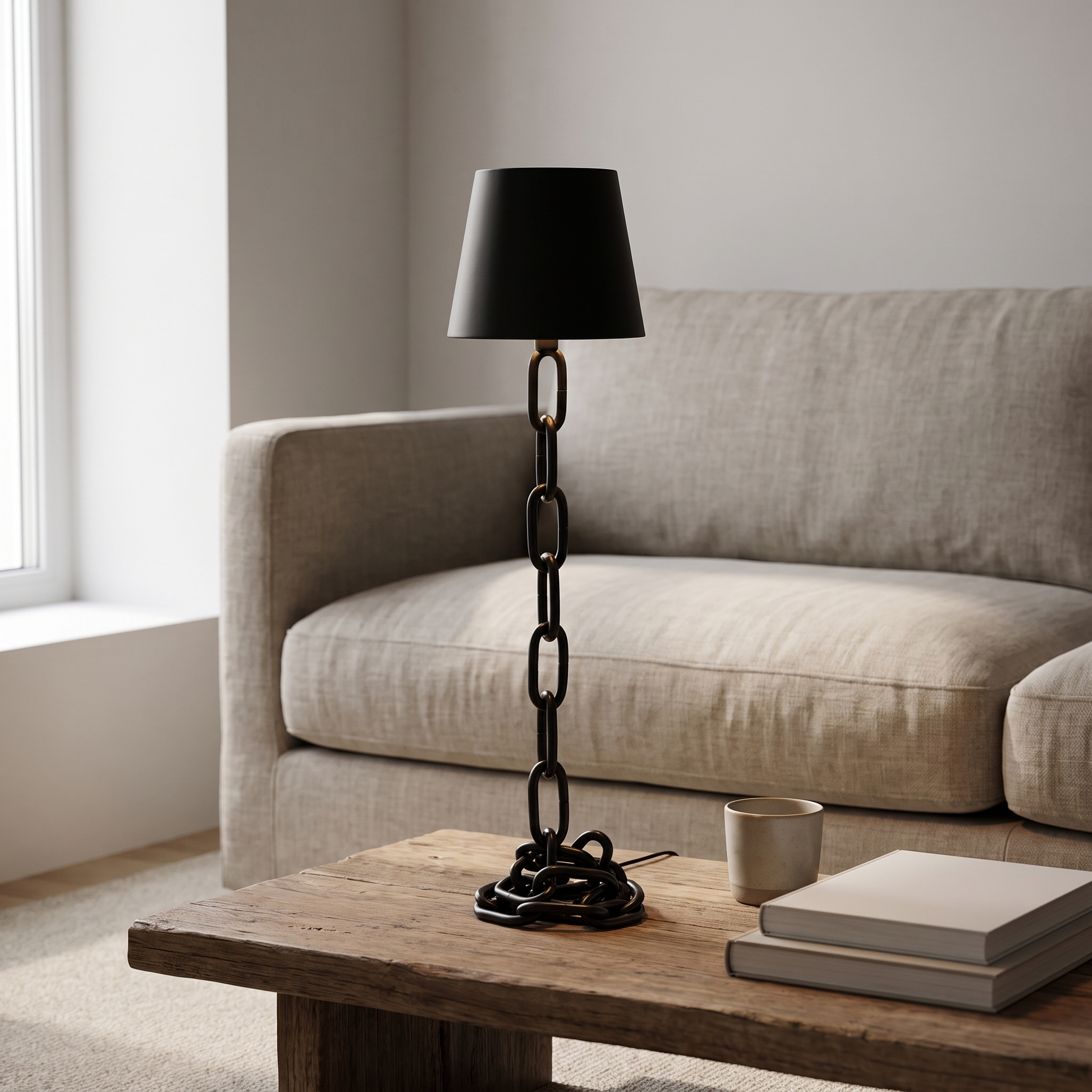 Modern Chain-Link Table Lamp lifestyle 2
