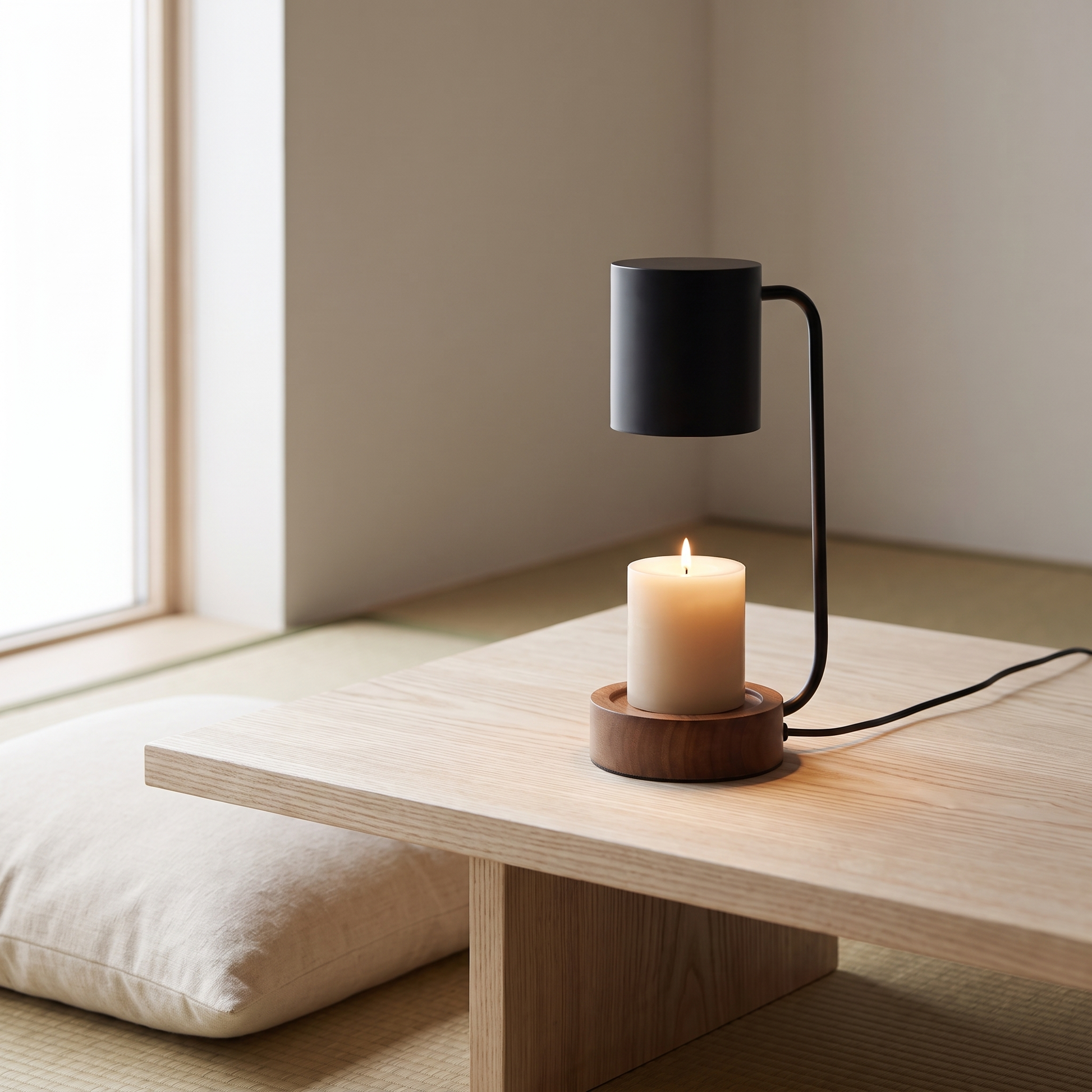 Japanese Minimalist Candle Warmer Lamp lifestyle 2