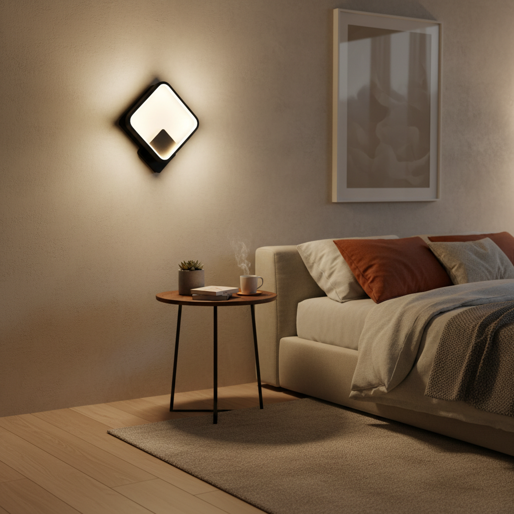 Modern Square LED Wall Lamp lifestyle 1