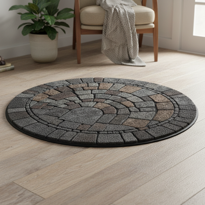 Half-Circle Mosaic Door Mat lifestyle 2