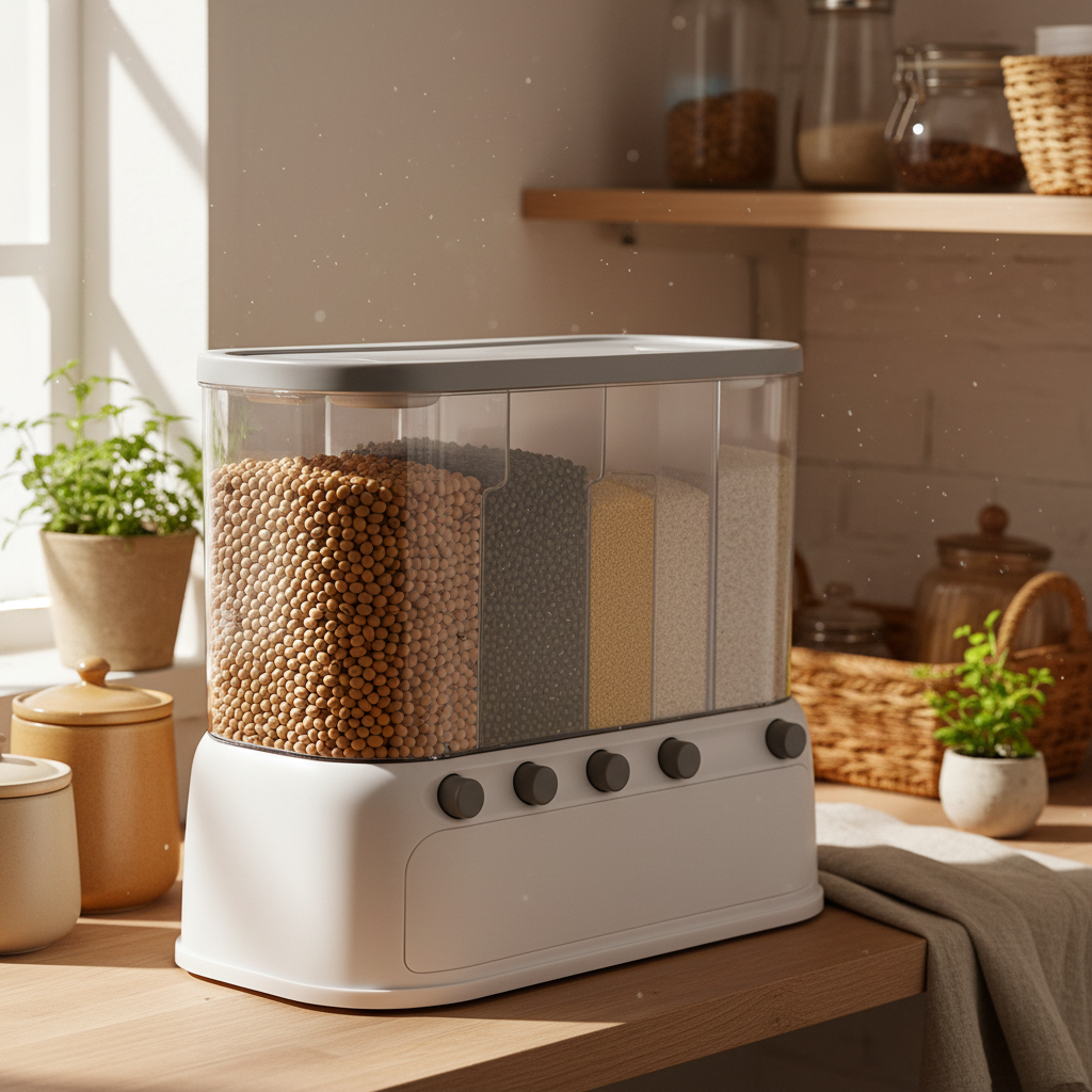 Multi-Compartment Kitchen Grain Storage Container lifestyle 2