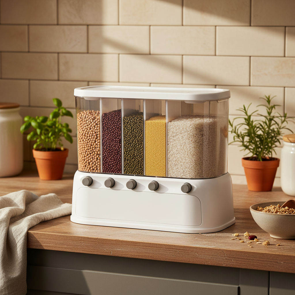 Multi-Compartment Kitchen Grain Storage Container lifestyle 3