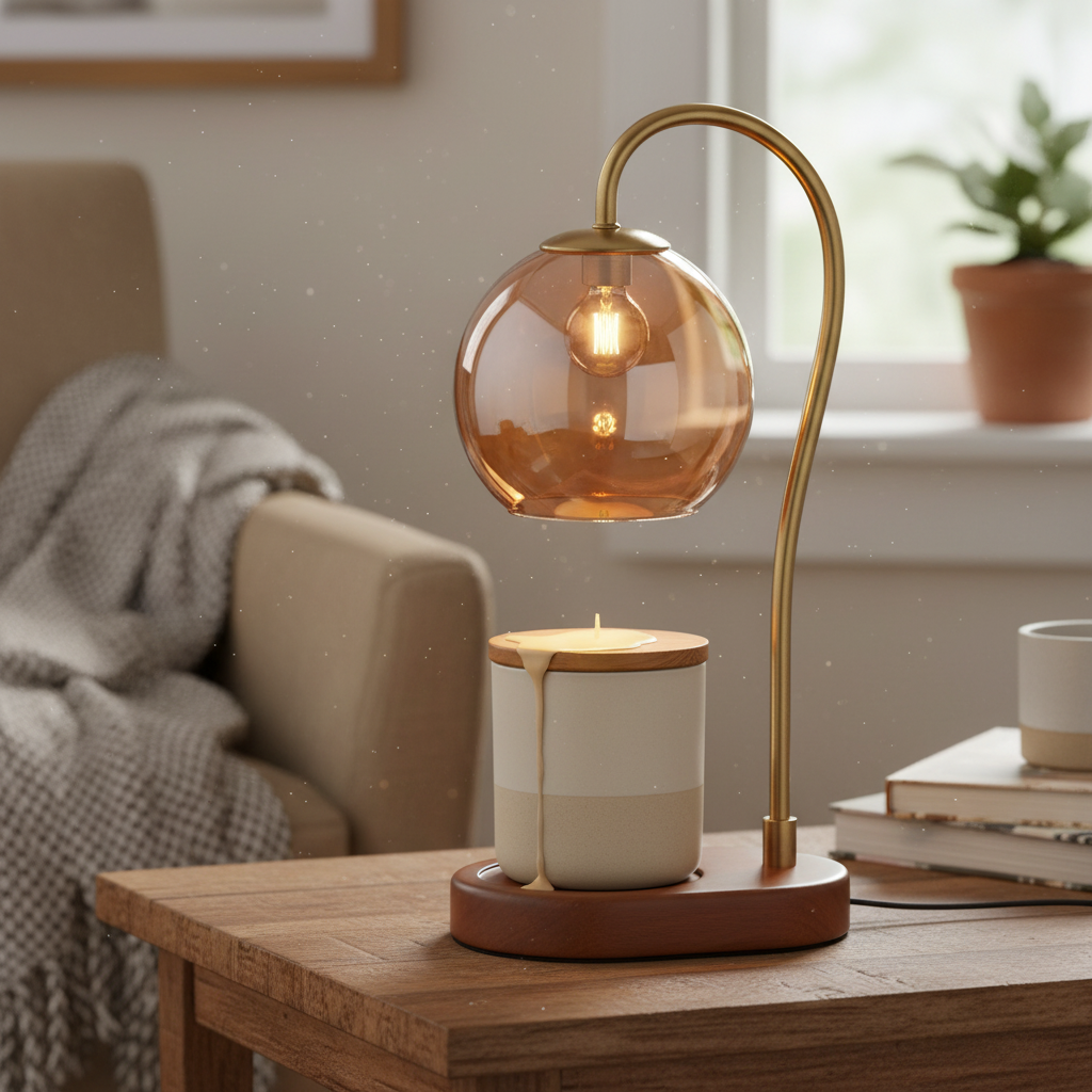 Table Lamp Candle Warmer Adjustable Flameless Wax Melting Lamp lifestyle 2
