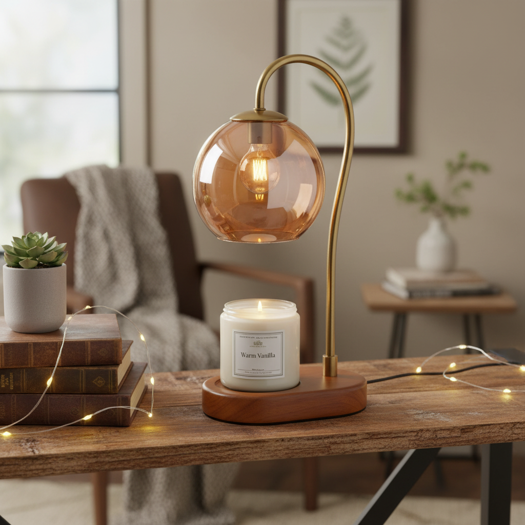 Table Lamp Candle Warmer Adjustable Flameless Wax Melting Lamp lifestyle 3