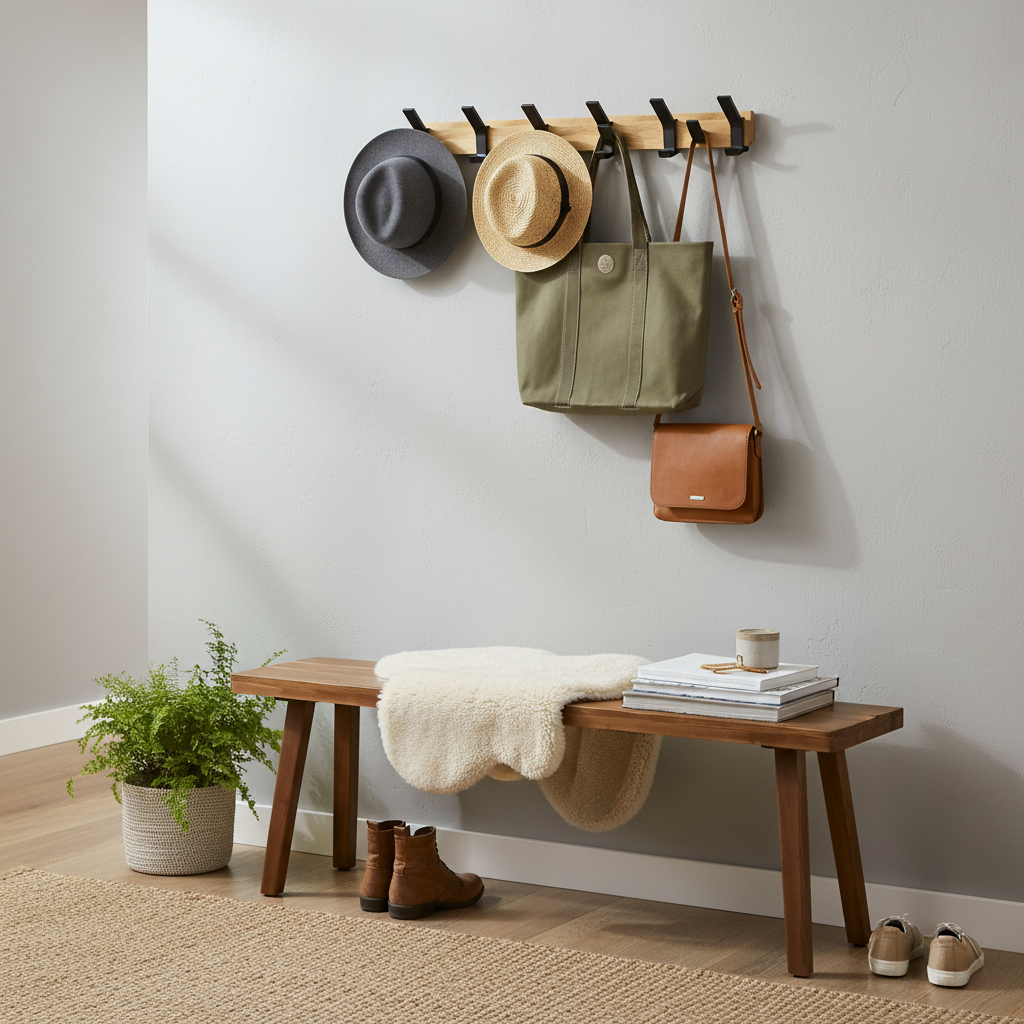 Nordic Wall-Mounted Coat Rack lifestyle 3