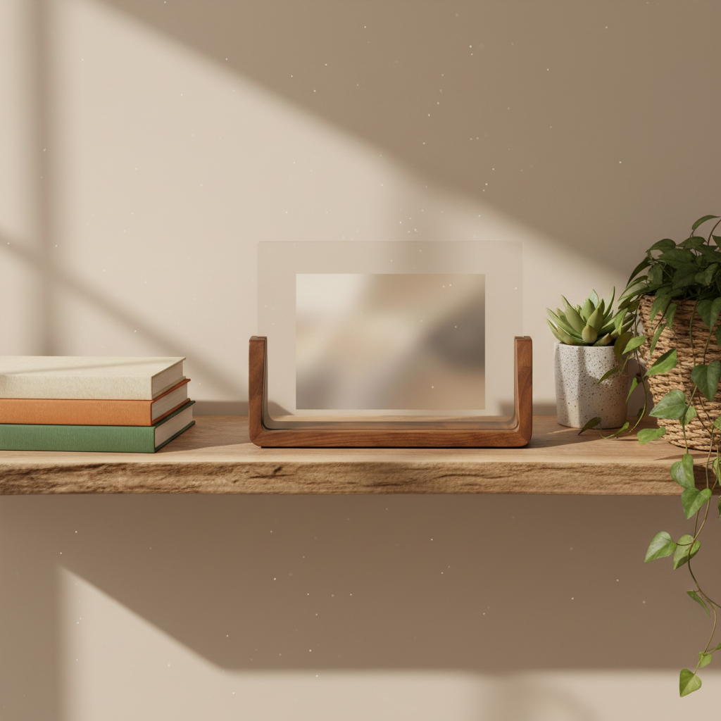 U-Shaped Acrylic & Wood Photo Frame lifestyle 3