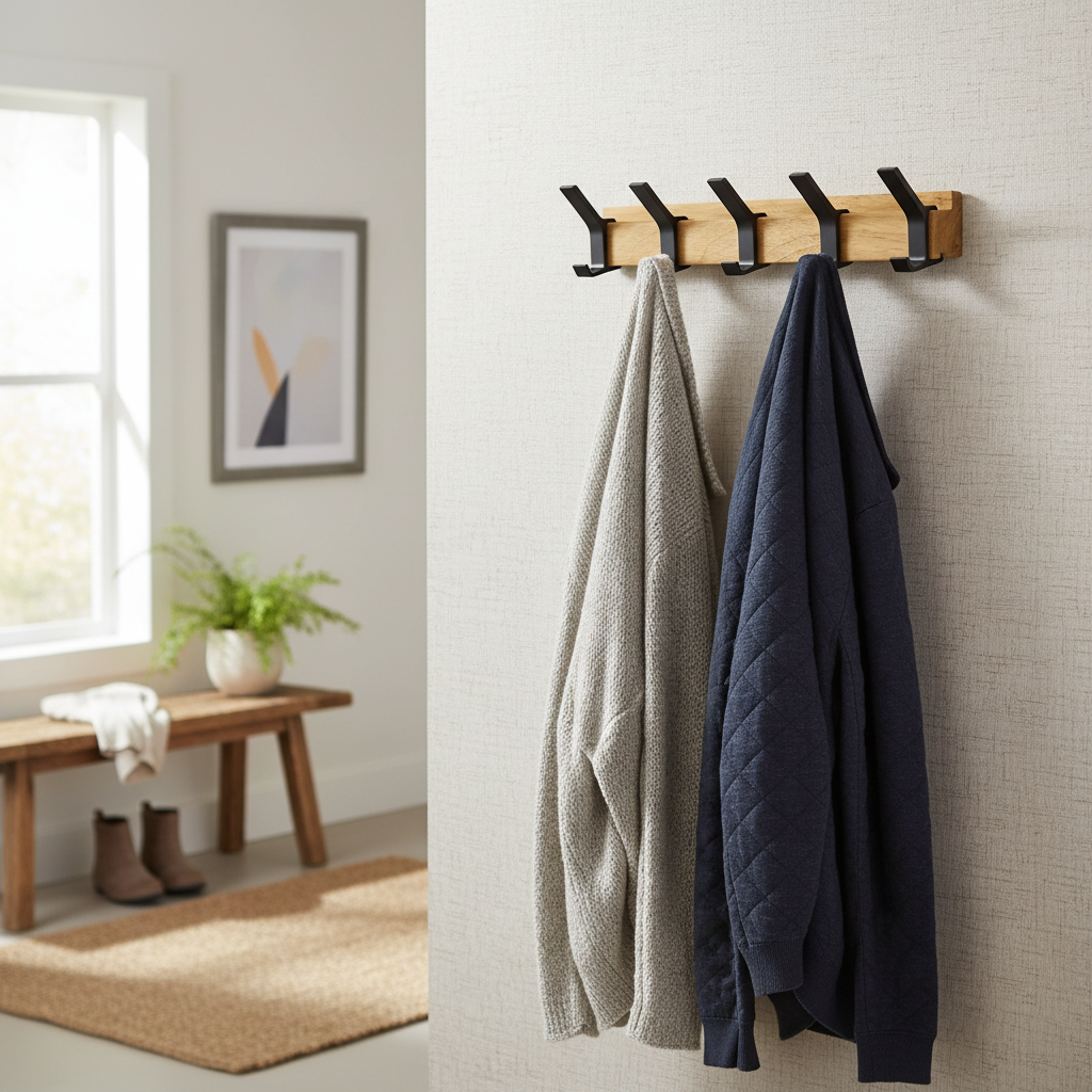 Nordic Wall-Mounted Coat Rack lifestyle 2