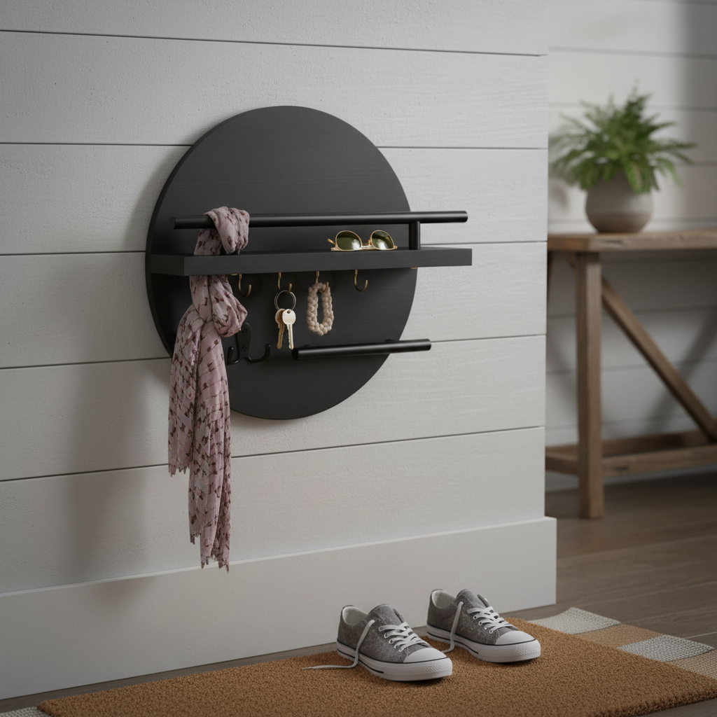Round Wooden Key Holder lifestyle 3