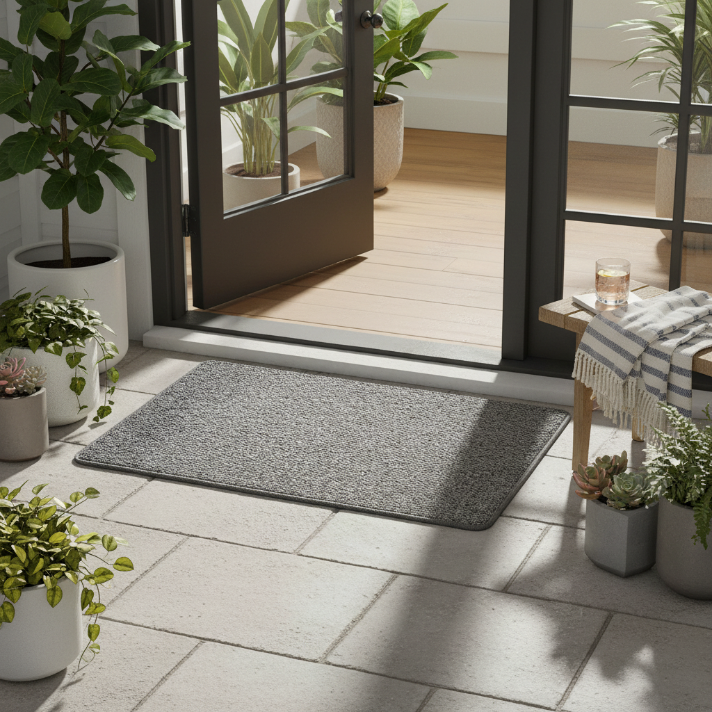 Faux Jute Outdoor Doormat lifestyle 3