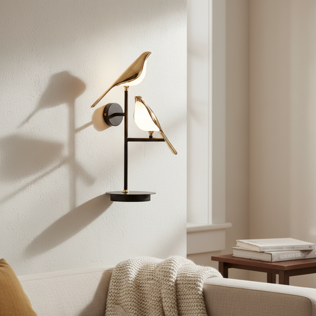 Golden Birdlight Wall Lamp lifestyle 2