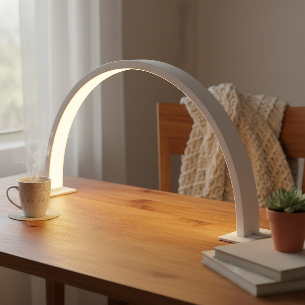 Crescent Moon LED Desk Lamp lifestyle 2