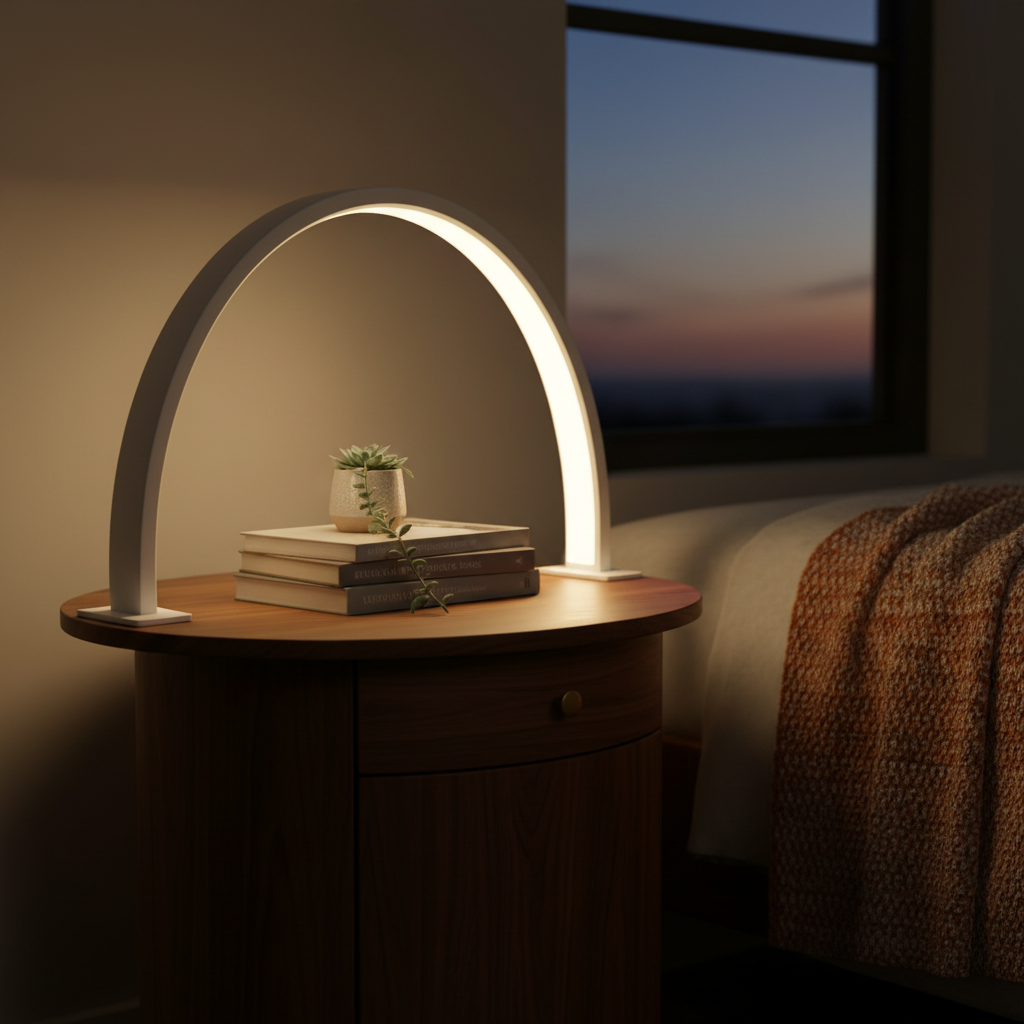 Crescent Moon LED Desk Lamp lifestyle 3