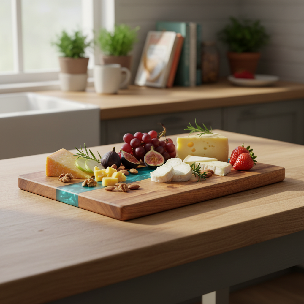 Resin River Cutting Board lifestyle 2